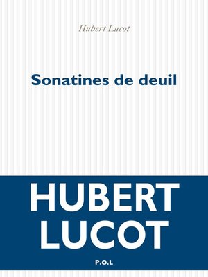 cover image of Sonatines de deuil